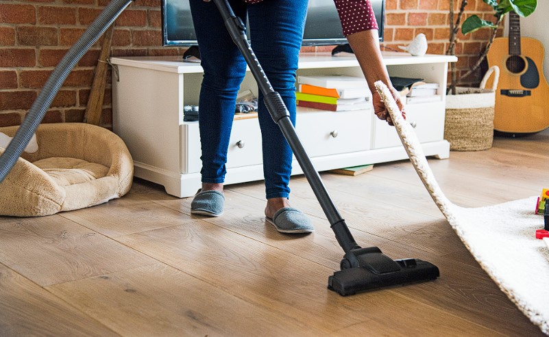Floor cleaning service. 