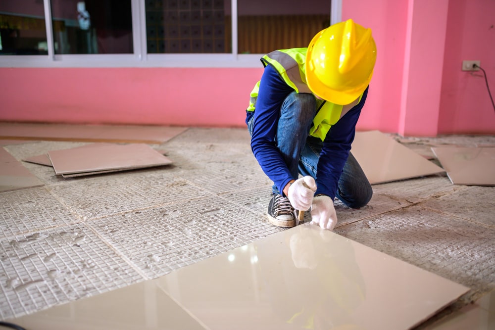 Image illustrating professional tile replacement  by HBS