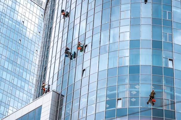 Image illustrating professional business building cleaning services in New York