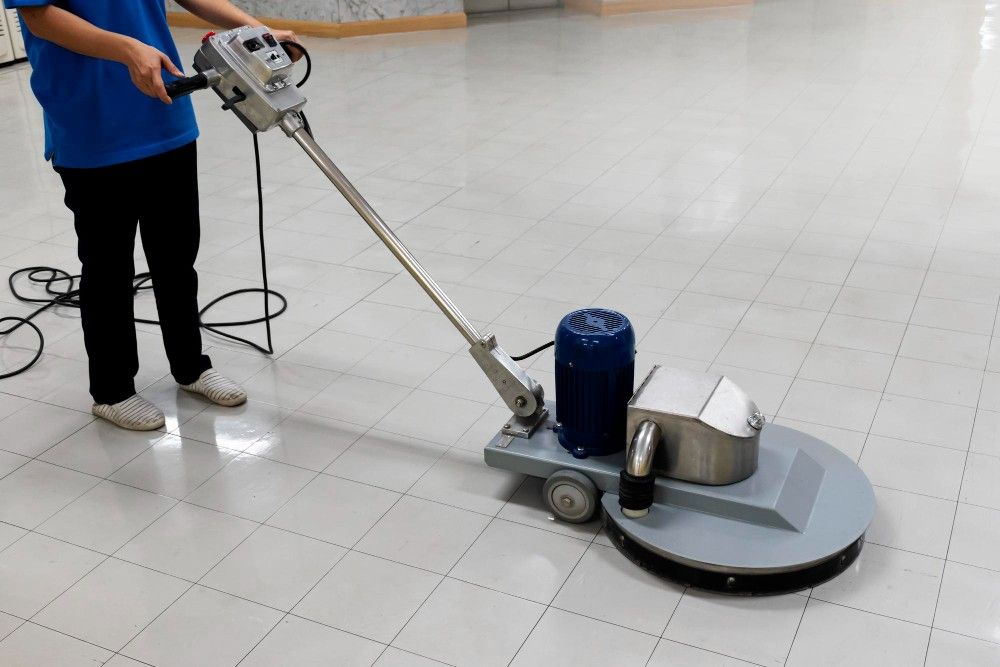 Image illustrating professional floor buffing services in New York